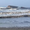 Kapal Tongkang Bocor, Pantai Sukaresik Pangandaran Tercemar Batu Bara