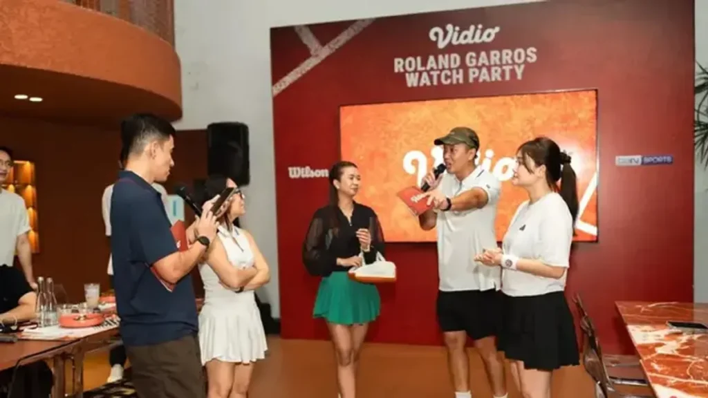 Vidio Gelar Roland Garros Final 2026 Watch Party bagi Komunitas Tenis