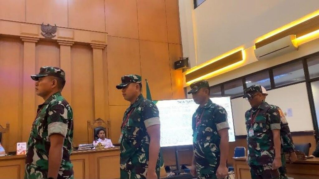 Pengadilan Militer Hukum Empat Prajurit TNI Penyiram Air Keras
