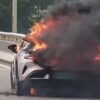 Xiaomi SU7 Ultra Terbakar di Jembatan Hero China Bukan karena Baterai