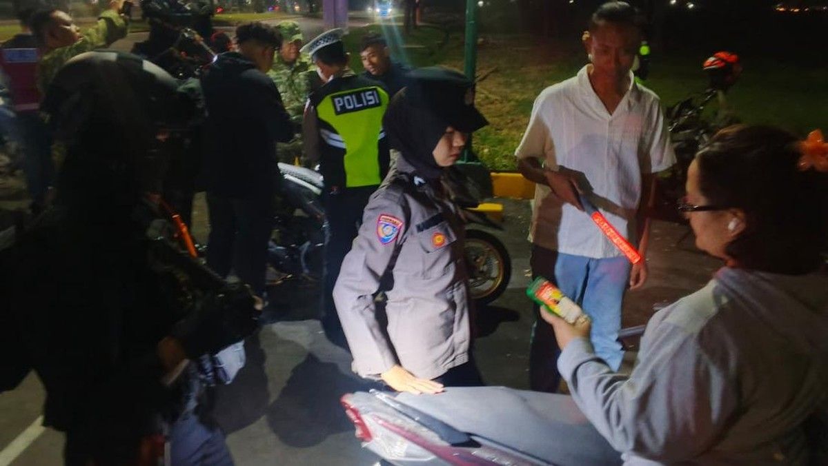 Polsek Cikarang Pusat Gelar Operasi Kejahatan Jalanan di Hegarmukti
