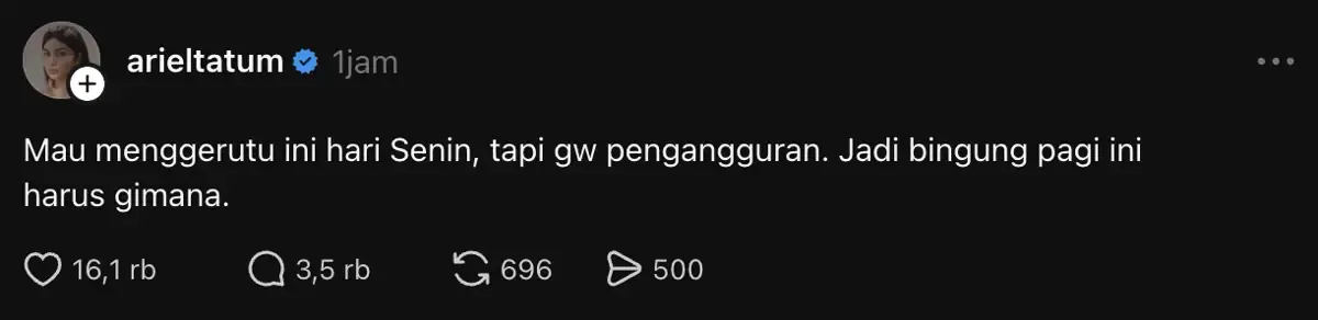 Ariel Tatum Ramaikan Media Sosial Threads Lewat Unggahan Komedi