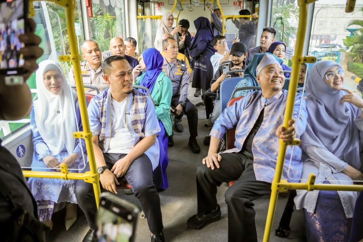 Pemerintah Kota Pekanbaru Uji Coba Dua Bus Listrik Trans Metro
