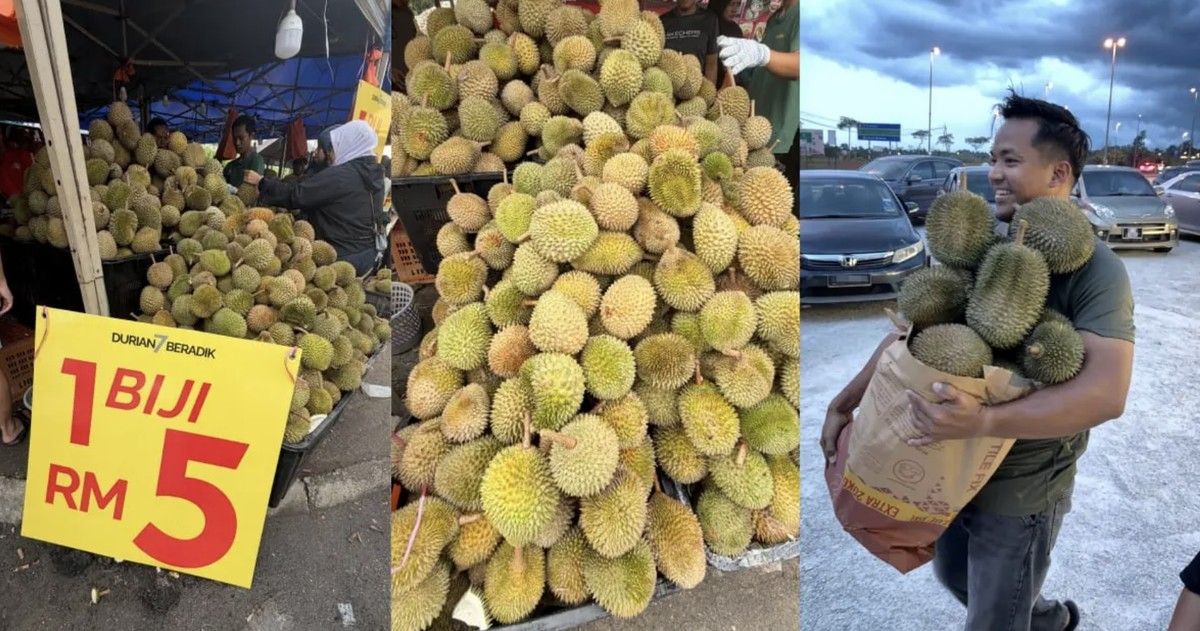 Harga Durian di Malaysia Anjlok Akibat Pasokan Melimpah
