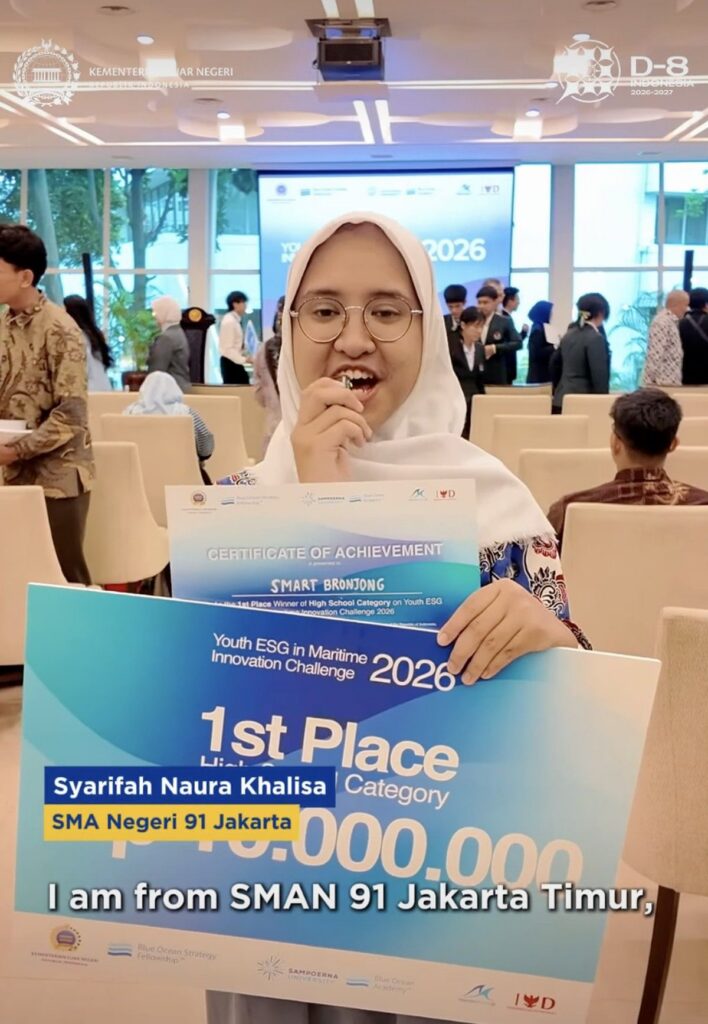 Syarifah Naura Raih Juara 1 ASEAN Berkat Inovasi Smart Bronjong Berteknasi IoT