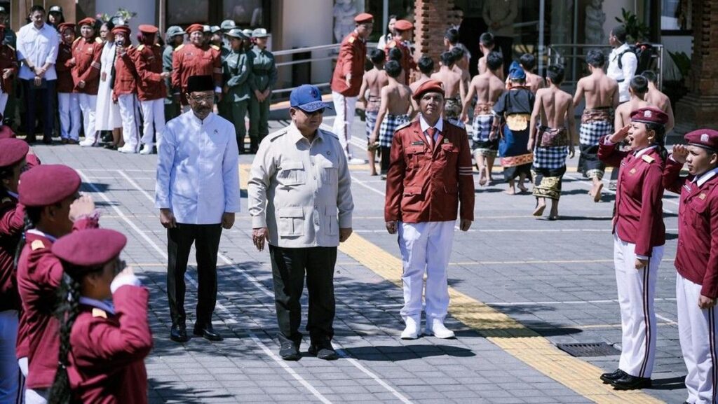 Presiden Prabowo Subianto Kunjungi SRMP 17 Tabanan Bali