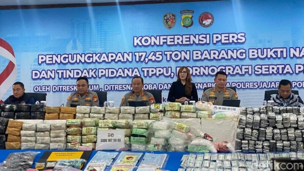 Polda Metro Jaya Sita 1745 Ton Narkoba Senilai Rp17 Triliun