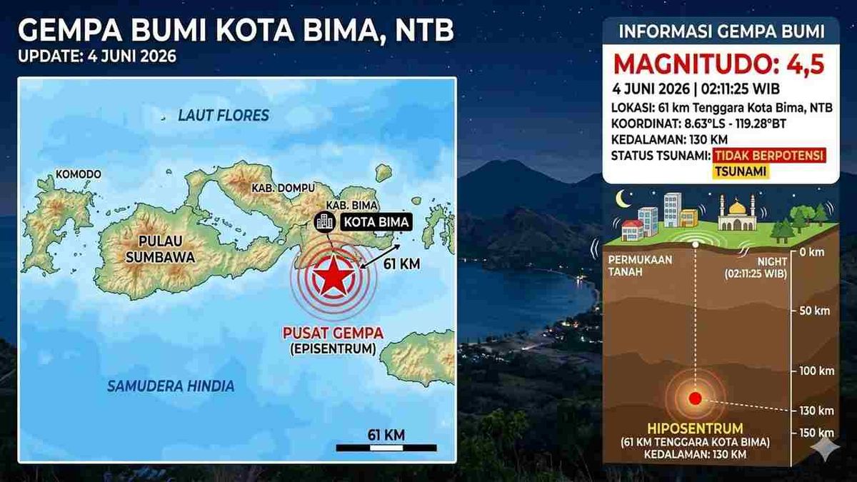 BMKG Catat Rentetan Gempa Bumi Beruntun Guncang Wilayah Indonesia