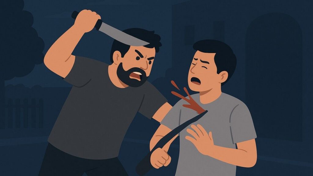 Kakek di Lampung Utara Bacok Dua Tetangga akibat Halusinasi