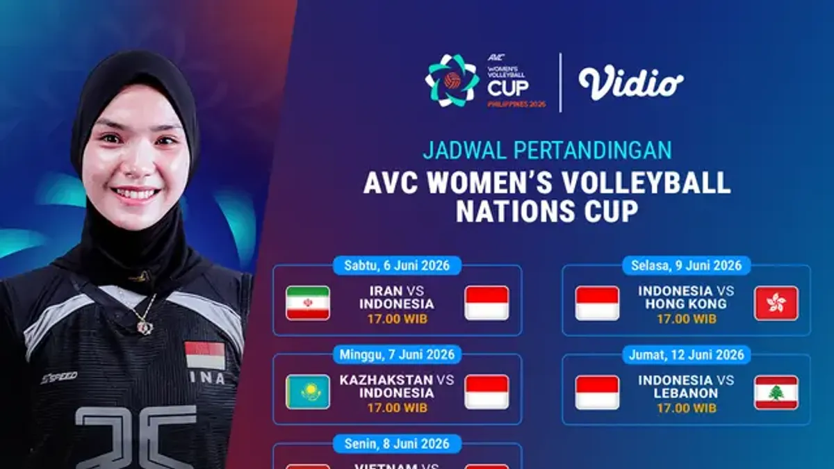 Jadwal Lengkap Timnas Voli Putri Indonesia di AVC Women’s Nations Cup 2026