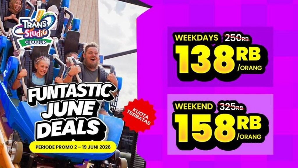 Trans Studio Cibubur Menawarkan Promo Tiket Funtastic June Deals