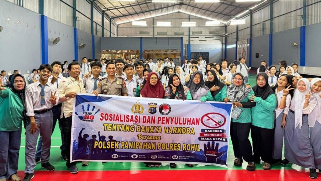 Polres Rokan Hilir Gencarkan Edukasi Bahaya Narkoba ke Belasan Sekolah