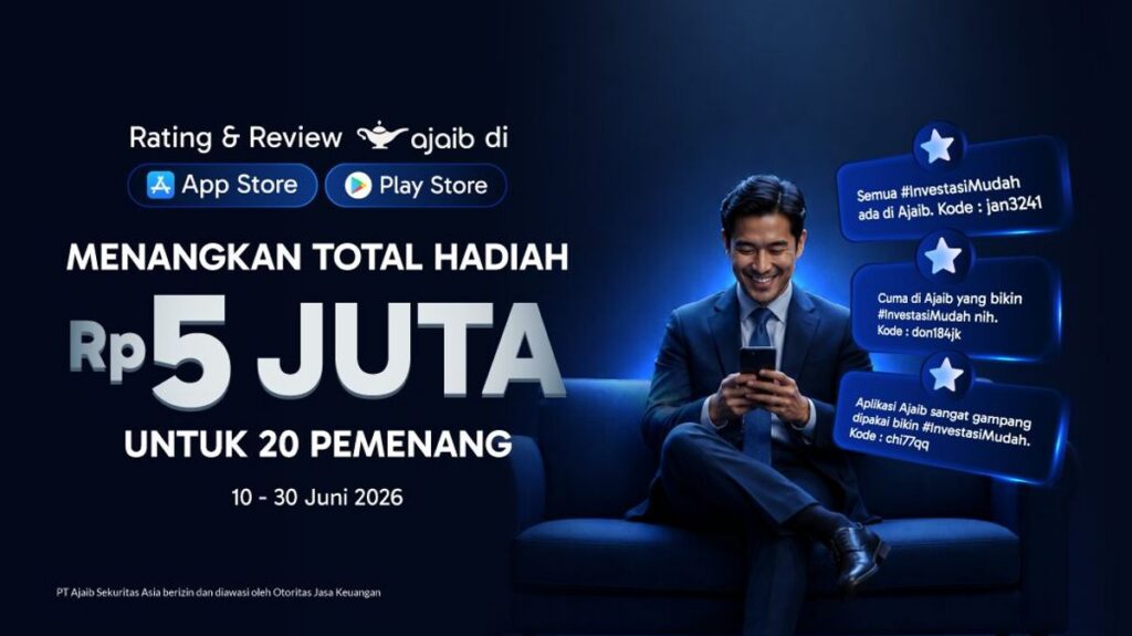 Ajaib Menggelar Program Promosi Saldo Hadiah Total Belasan Juta Rupiah