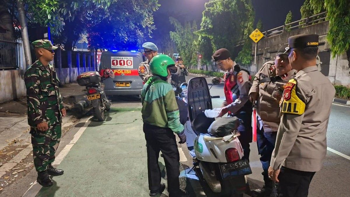 Polres Metro Jakarta Pusat Sita Motor Tanpa Surat dalam Razia