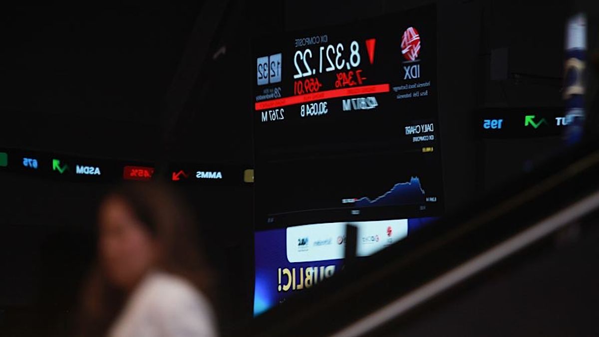 IHSG Amblas 4,33 Persen ke Level 5.927 Pada Sesi I