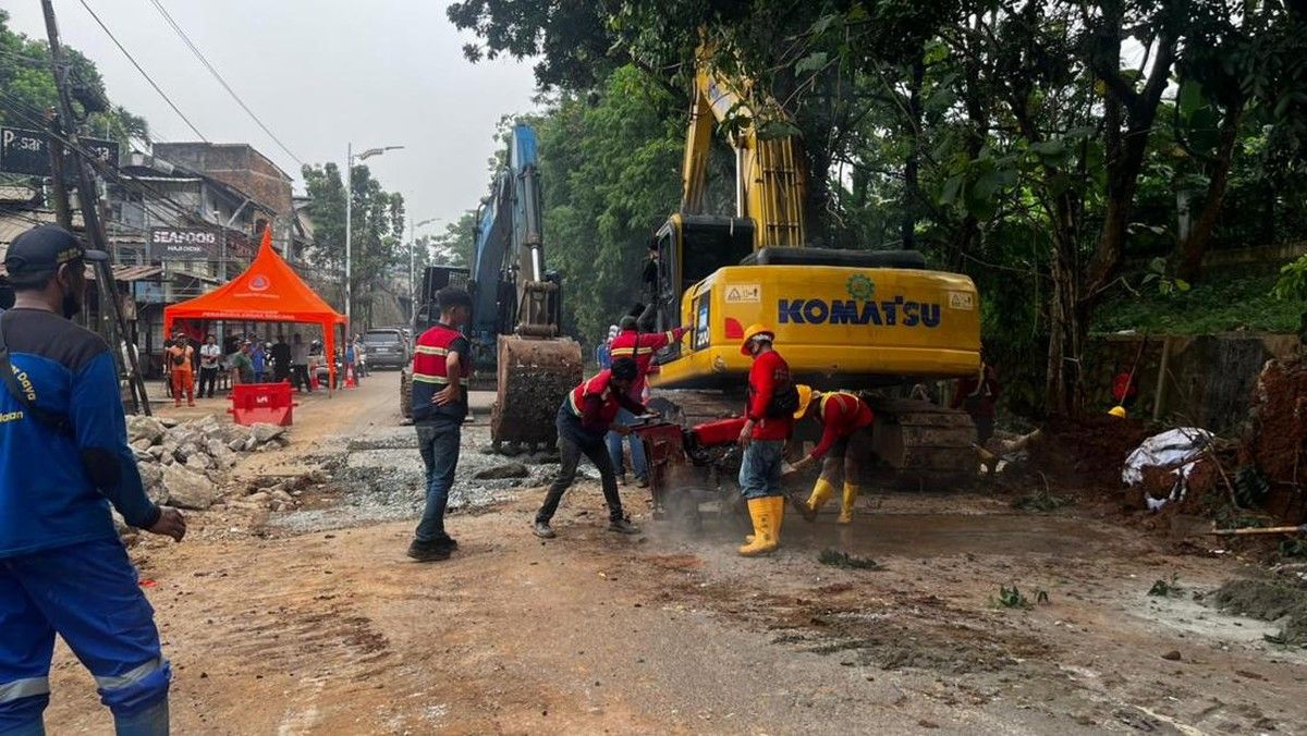 Dishub DKI Jakarta Tutup Jalan Raya Lenteng Agung Imbas Amblas