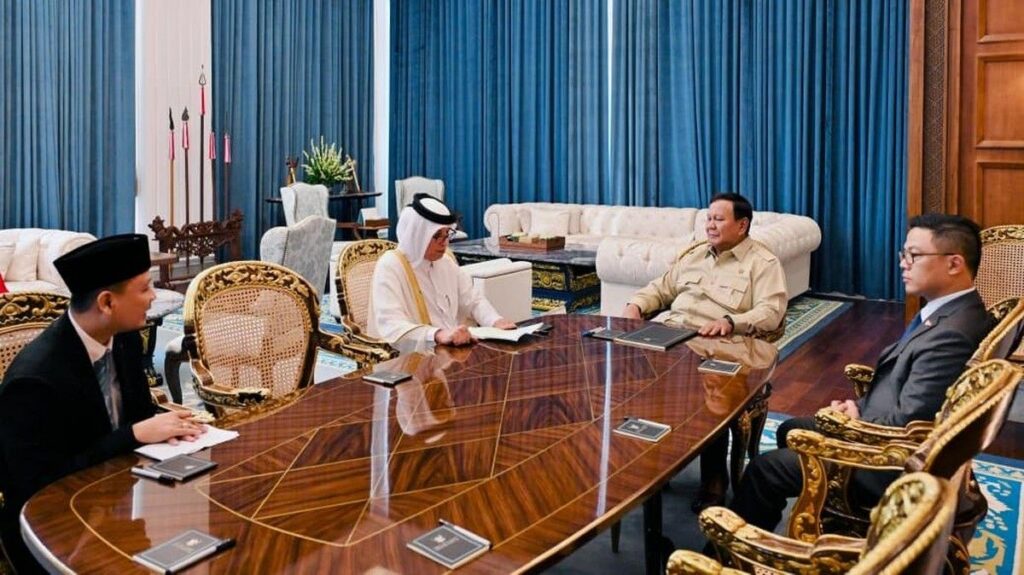 Prabowo Subianto Terima Kunjungan Menlu Qatar Bahas Investasi USD 4 Miliar