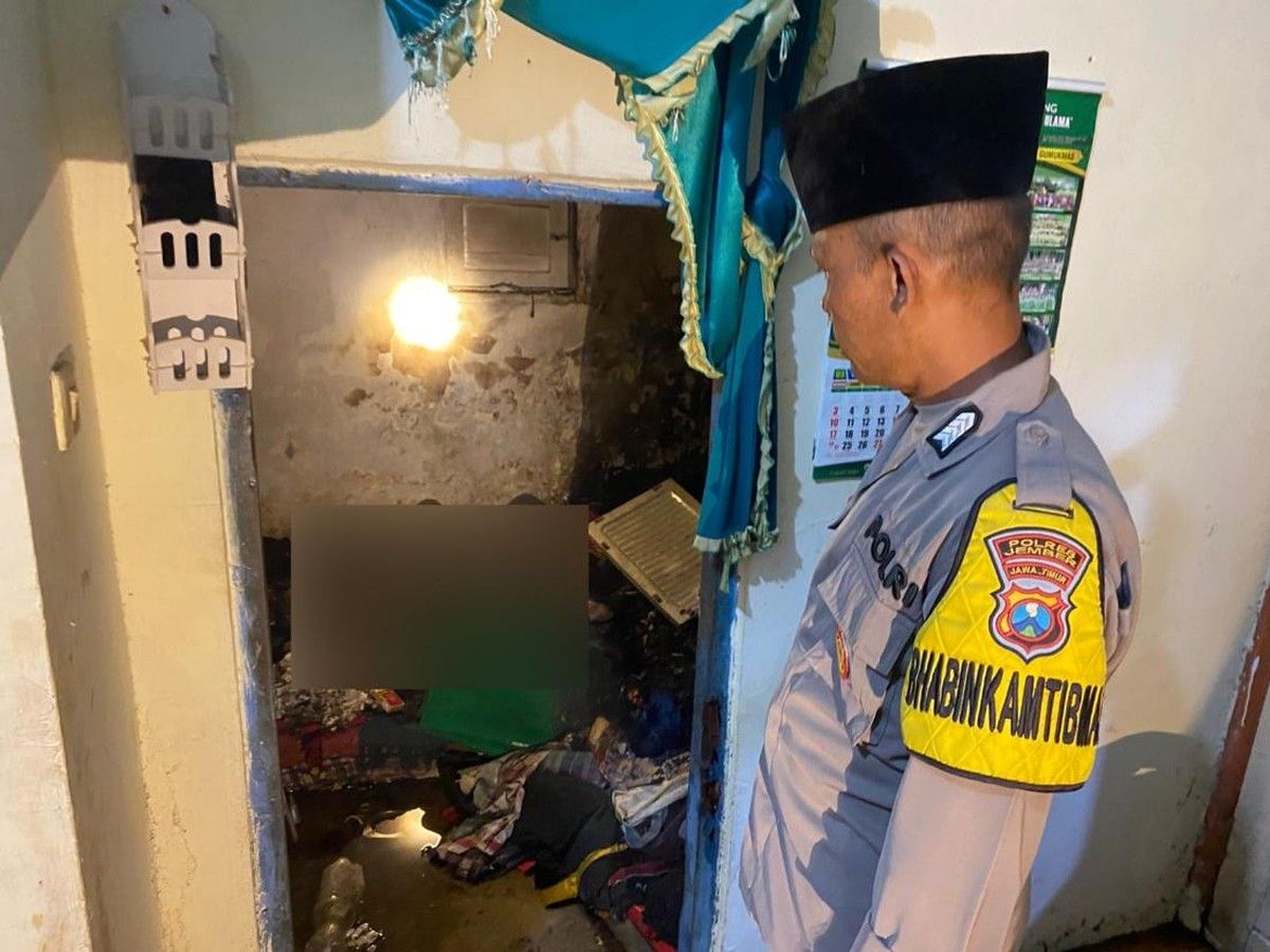 Kebakaran Puntung Rokok Tewaskan Lansia di Jember
