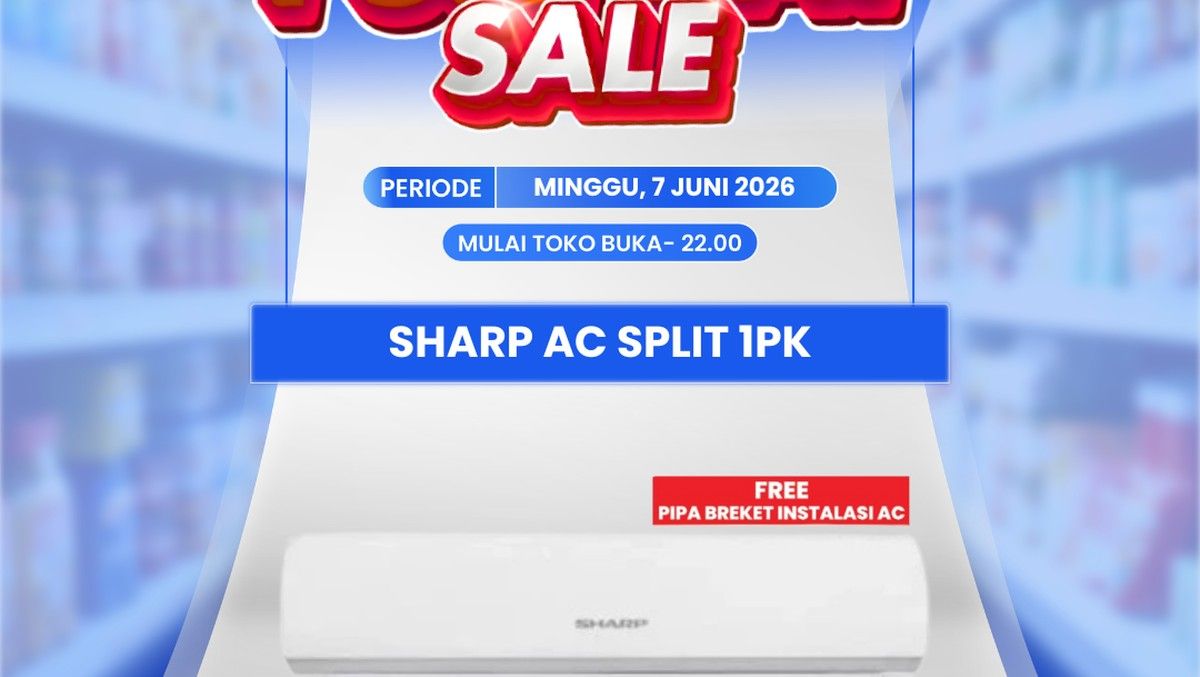 Transmart Gelar Full Day Sale Tawarkan AC Split Sharp Murah