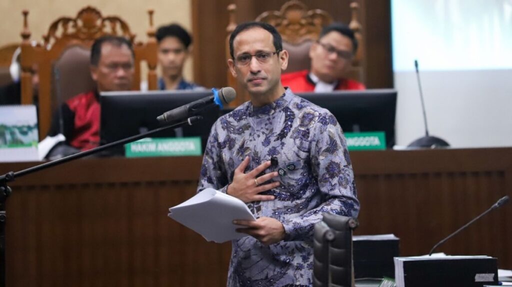 Hakim Dissenting Opinion Nilai Nadiem Makarim Tak Terbukti Korupsi