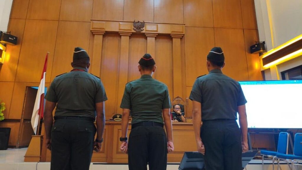 Pengadilan Militer Vonis Penjara Tiga Prajurit TNI Terkait Kasus Pembunuhan Kacab Bank