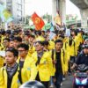Polisi Alihkan Arus Lalu Lintas Bundaran HI Imbas Demo Mahasiswa