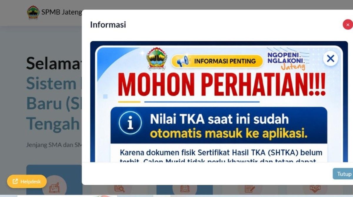 Jadwal SPMB SMA dan SMK Jateng 2026 Dibuka Mulai 3 Juni