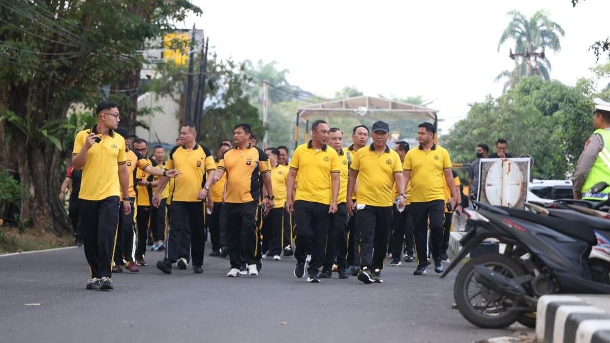 Polda Sumsel Gelar Olahraga dan Penghijauan di Palembang