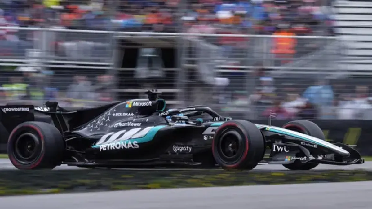 George Russell Gagal Finis di F1 GP Kanada 2026