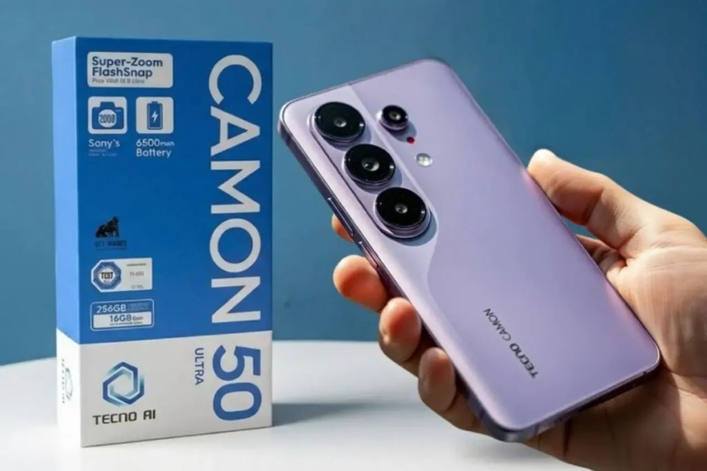 TECNO Camon 50 Slim Meluncur dengan Desain Tipis dan Fitur AI Mood Light