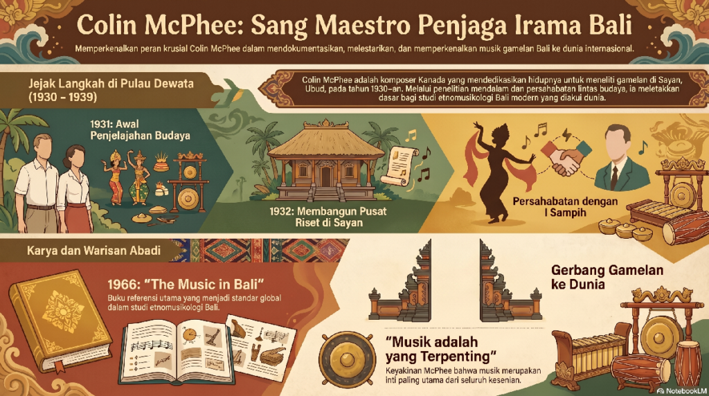 Mengenal Colin McPhee Komposer Kanada yang Mengangkat Musik Gamelan Bali