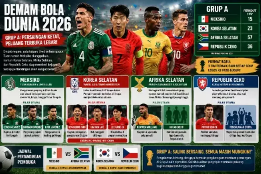 Persaingan Grup A Piala Dunia 2026 Hadirkan Kompetisi Ketat