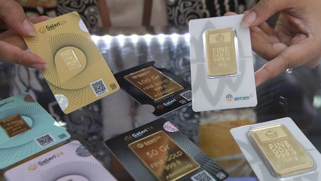 Pegadaian Turunkan Harga Emas UBS dan Galeri 24