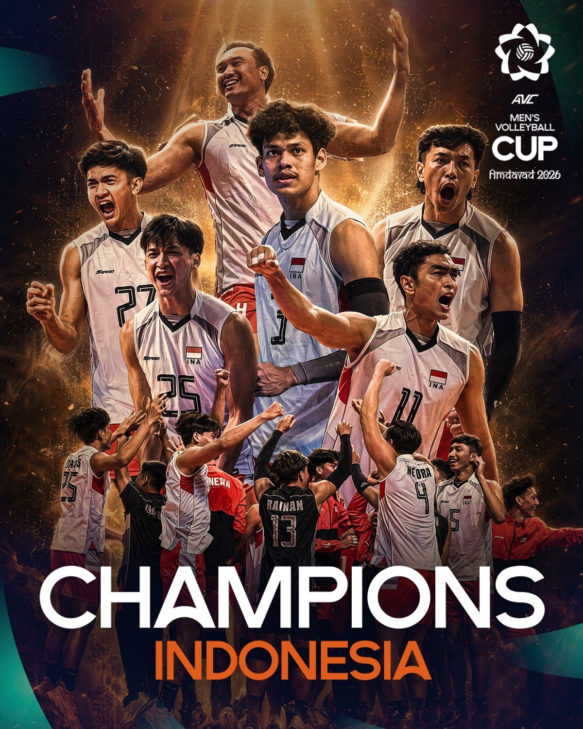 Timnas Voli Indonesia Menjuarai AVC Men’s Volleyball Cup 2026 di India