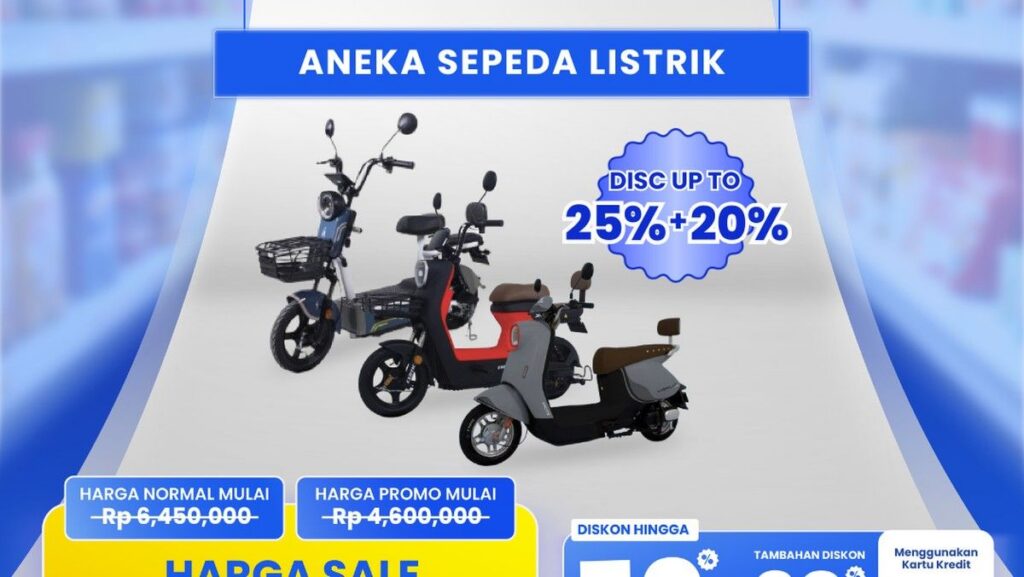 Transmart Gelar Full Day Sale 28 Juni 2026 Beri Diskon Sepeda Listrik