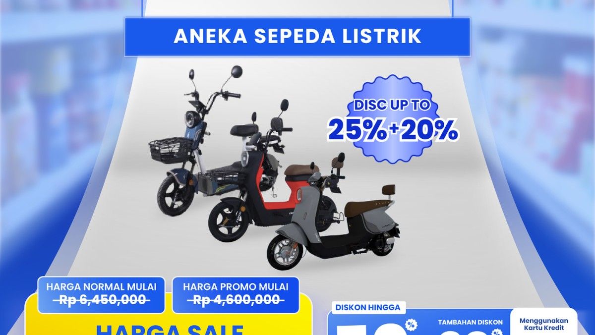 Transmart Gelar Full Day Sale 28 Juni 2026 Beri Diskon Sepeda Listrik