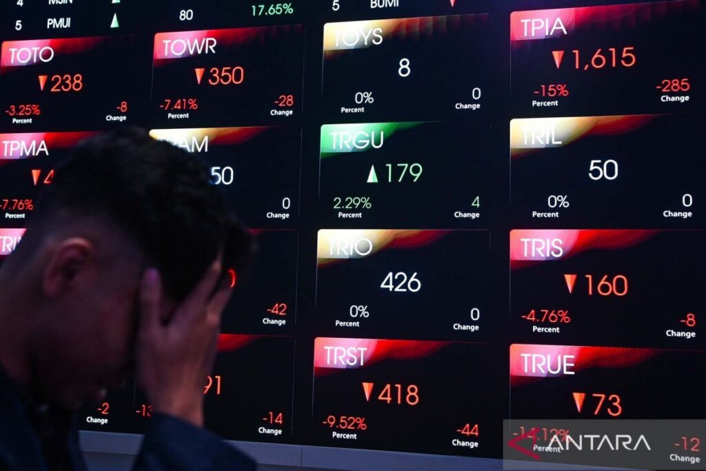 IHSG Merosot ke 5.371 akibat Sentimen Suku Bunga dan Geopolitik