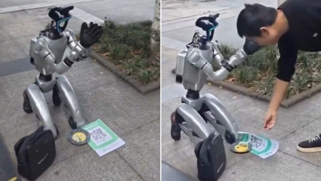 Robot Humanoid Mengemis di Jalanan China Picu Debat Perkembangan AI