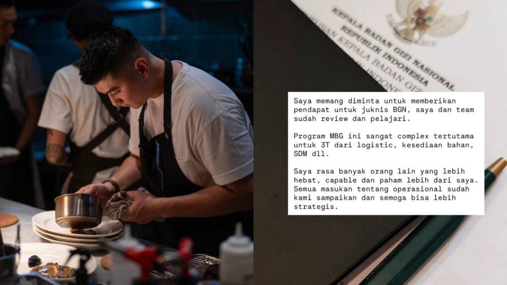 Chef Arnold Beri Masukan Juknis Program Makan Bergizi Gratis