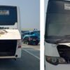 Bus Terbakar di Tol Jagorawi Akibat Korsleting Listrik