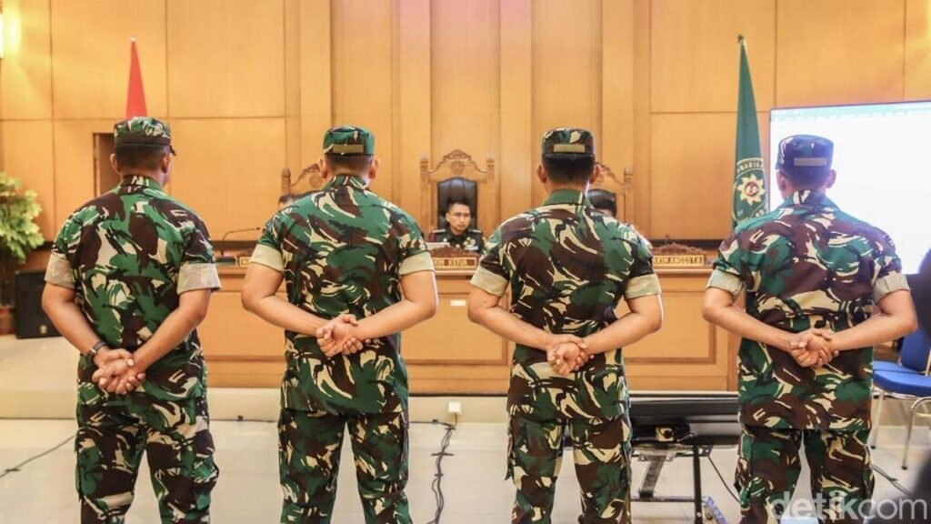 Pengadilan Militer II-08 Jakarta Vonis Empat Prajurit TNI Penyiram Air Keras