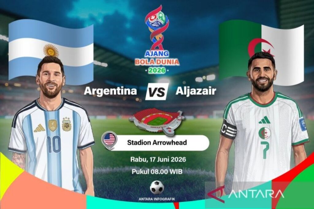 Argentina Hadapi Aljazair pada Laga Perdana Grup J Piala Dunia 2026