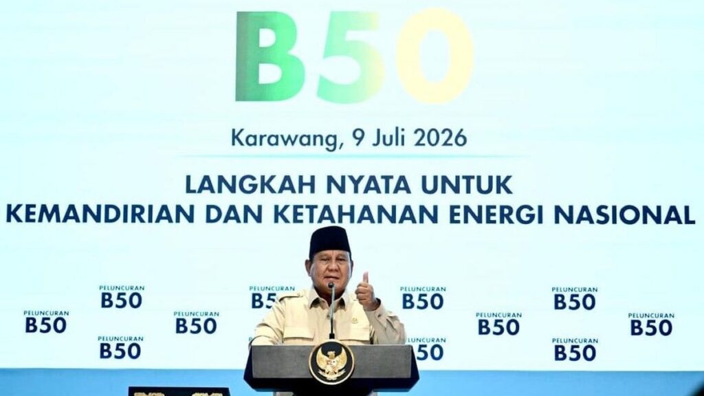 Prabowo Subianto Luncurkan Biodiesel B50 di Karawang