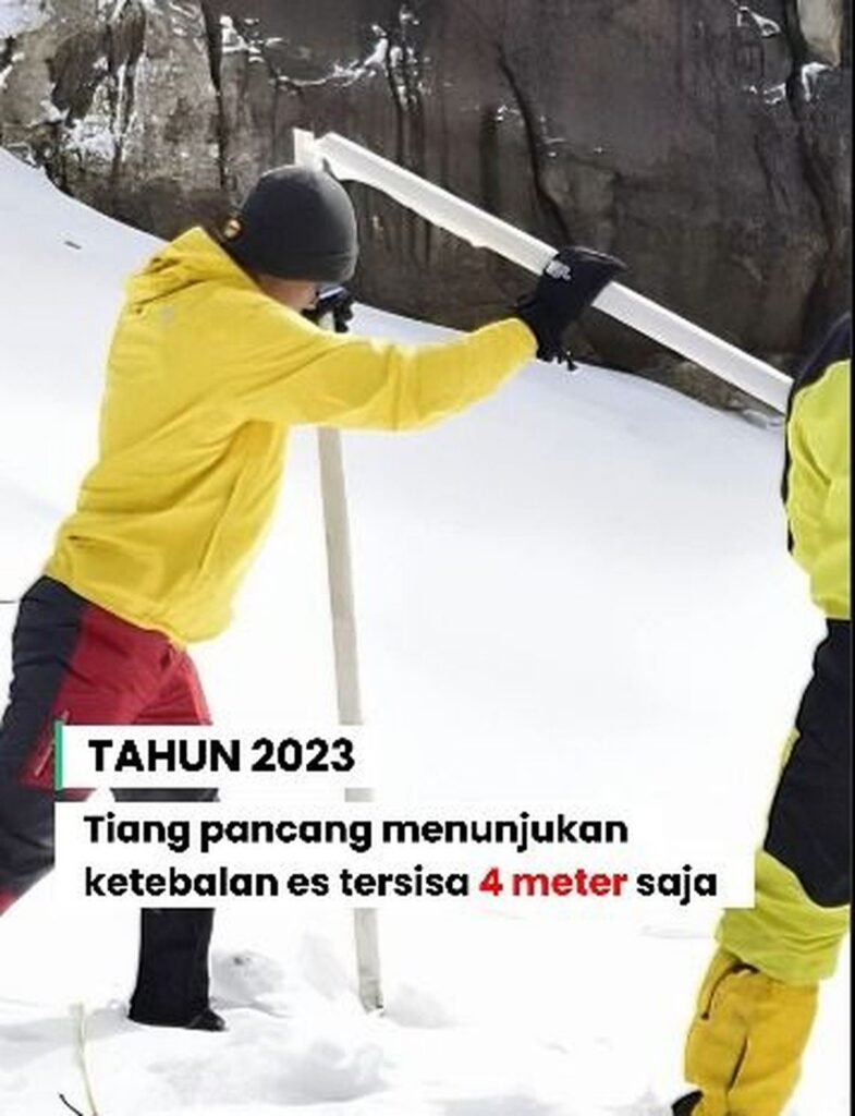 BMKG Prediksi Es Abadi Puncak Jaya Papua Punah Awal 2027