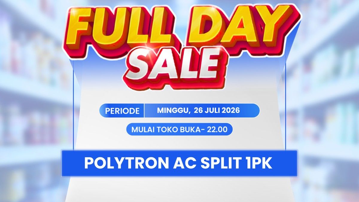 Diskon AC Split Polytron 1 PK di Transmart Full Day Sale 19 Juli 2026
