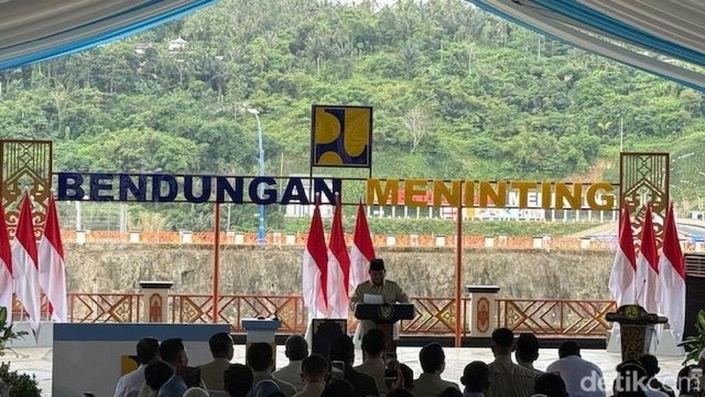 Prabowo Subianto Meresmikan Lima Bendungan di Lombok Barat