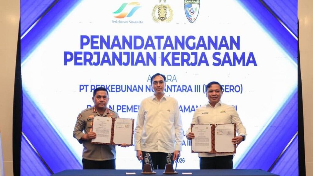 PTPN III Jalin Kerja Sama Pengamanan dengan Baharkam Polri