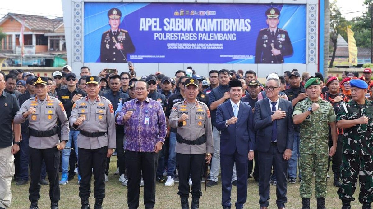 Kapolda Sumsel Gelar Apel Sabuk Kamtibmas di Palembang