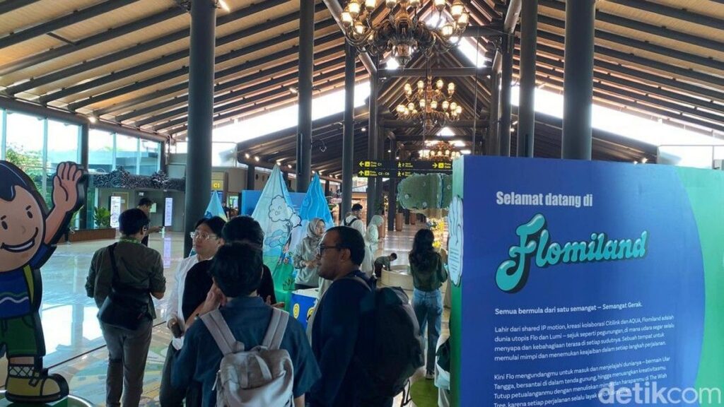 Citilink dan AQUA Luncurkan Flomiland di Bandara Soekarno Hatta