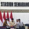Presiden Prabowo Subianto Meresmikan Pemugaran Stasiun Semarang Tawang